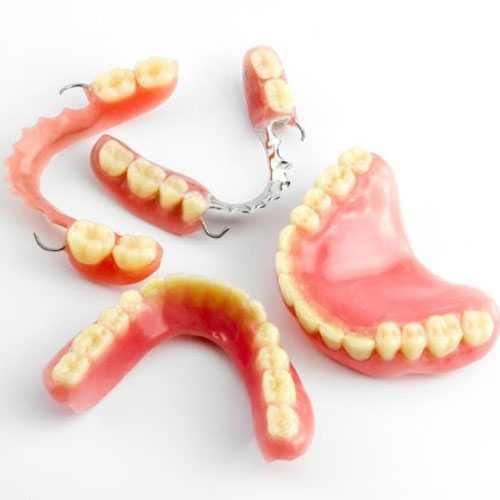 Dentures and partial dentures.